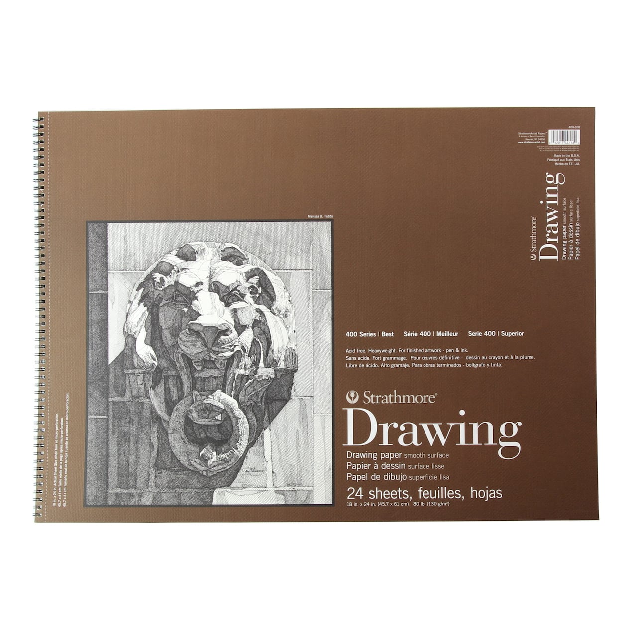 Strathmore® 400 Series Smooth Surface Drawing Paper Pad